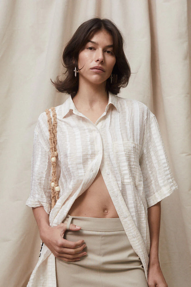 Blanca - Micola Short Sleeve Shirt in White