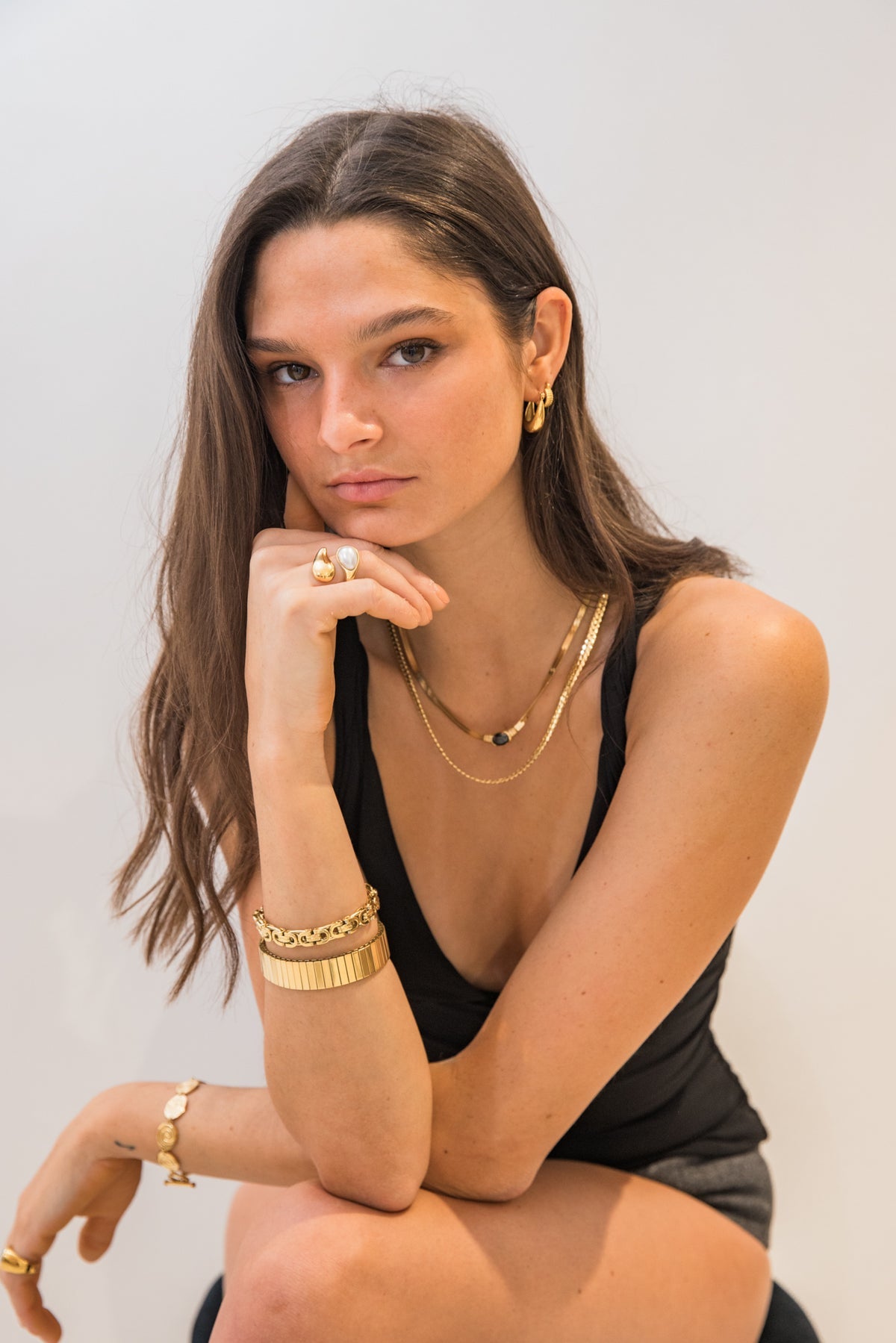 We Are Emte- Rue Snake Chain Necklace in Gold Plated