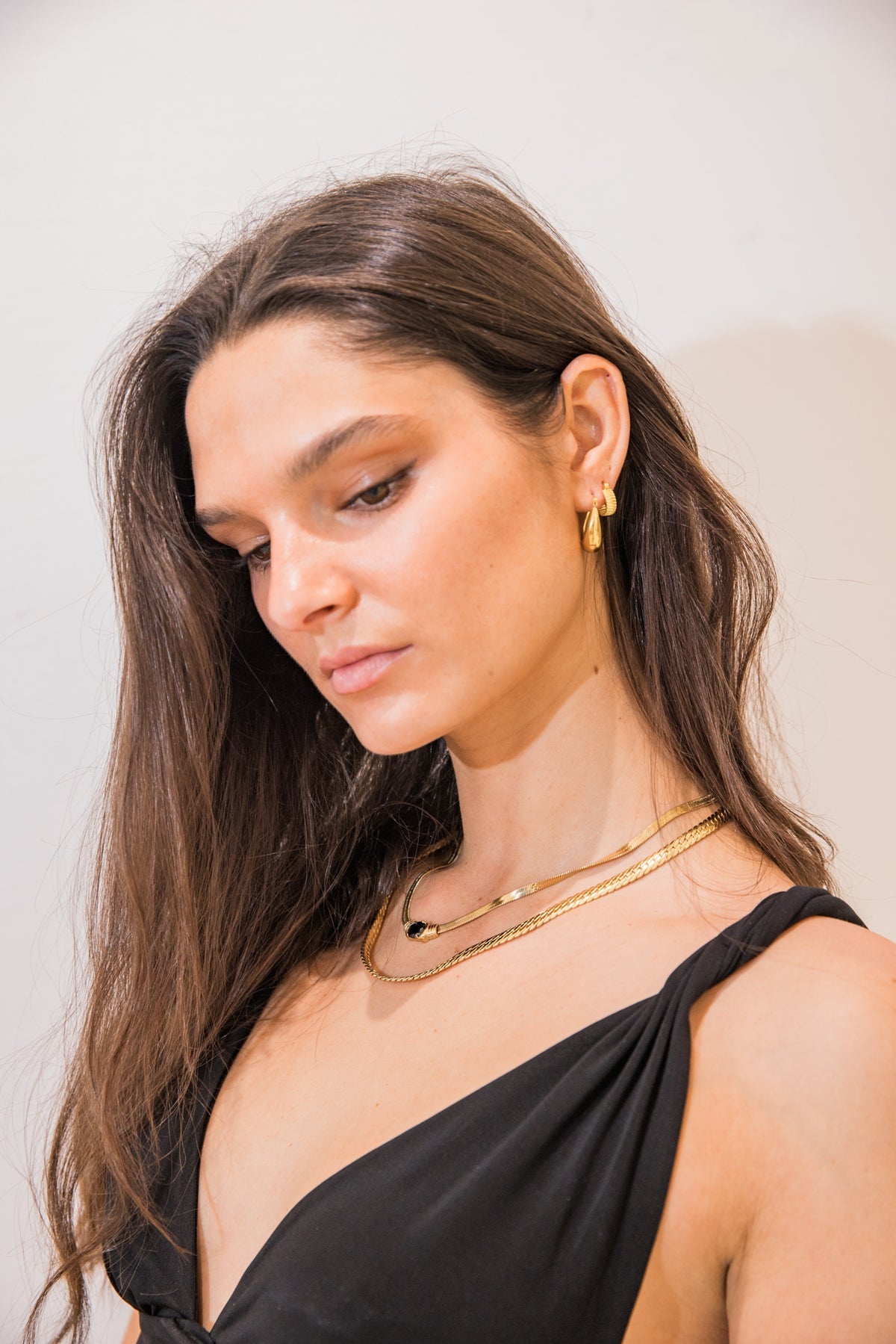 We Are Emte- Rue Snake Chain Necklace in Gold Plated