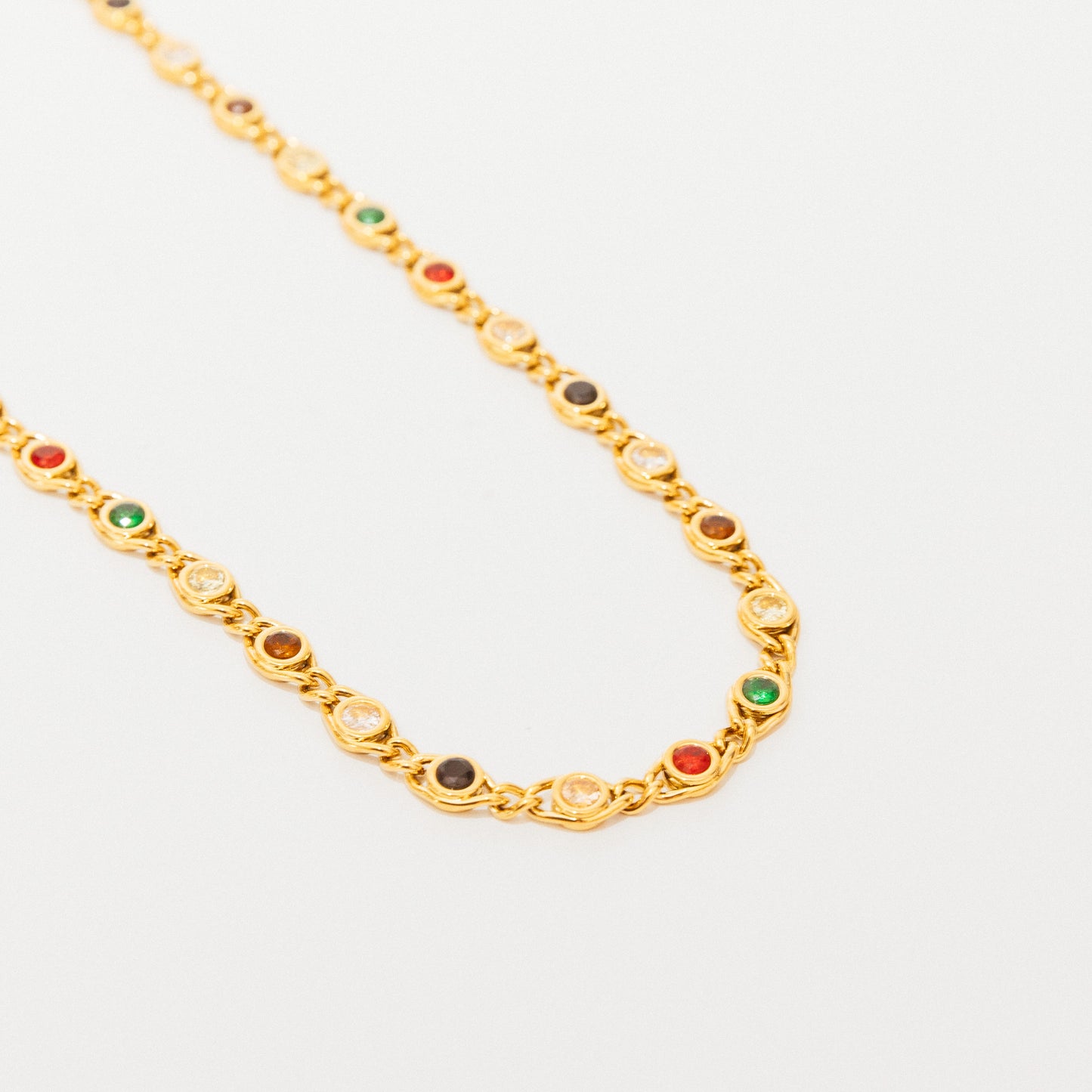 We Are Emte- Stella Necklace in Multi Stone