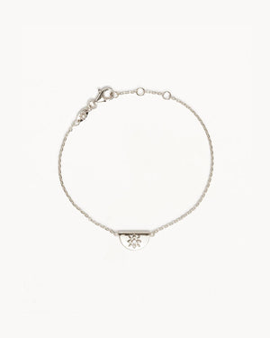 By Charlotte  - Lotus Bracelet in Silver