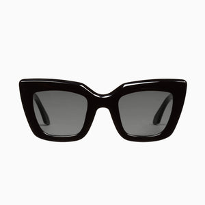 Valley Eyewear - Brigada in Gloss Black/ Black Lense