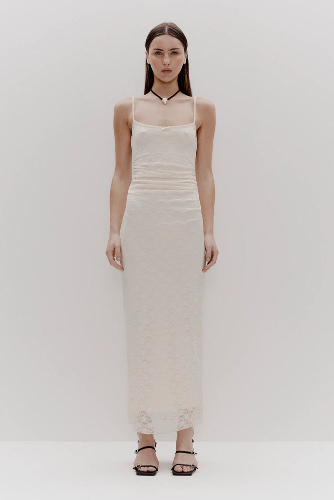 Ownley - Court Lace Dress in Ivory