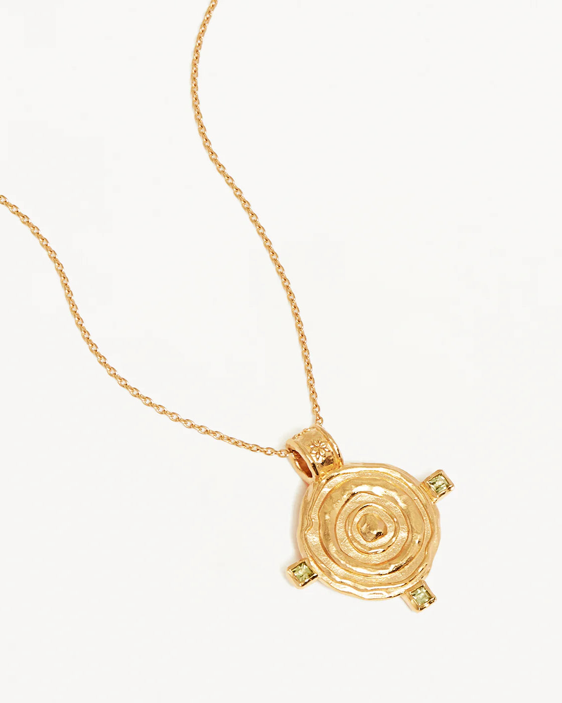 By Charlotte - Shield Necklace in Gold