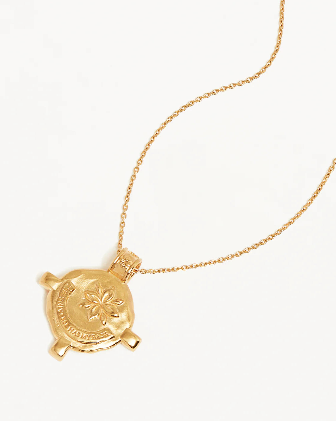 By Charlotte - Shield Necklace in Gold
