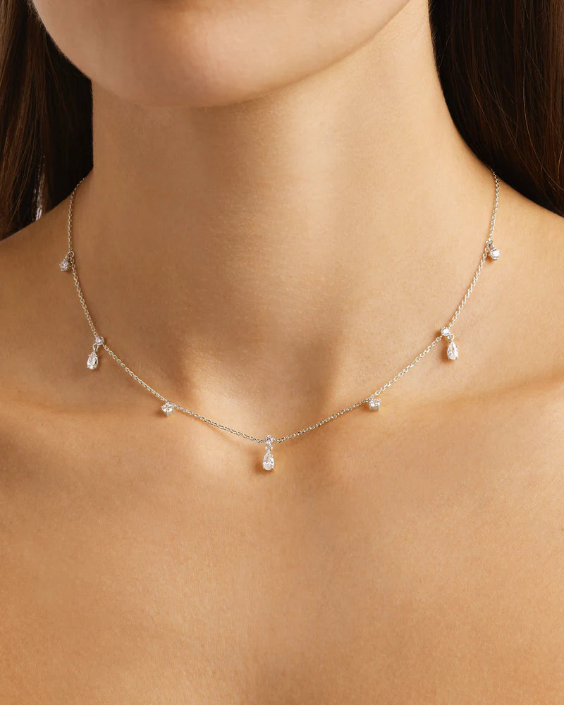 By Charlotte -  No Rain, No Flowers Choker Necklace in Silver