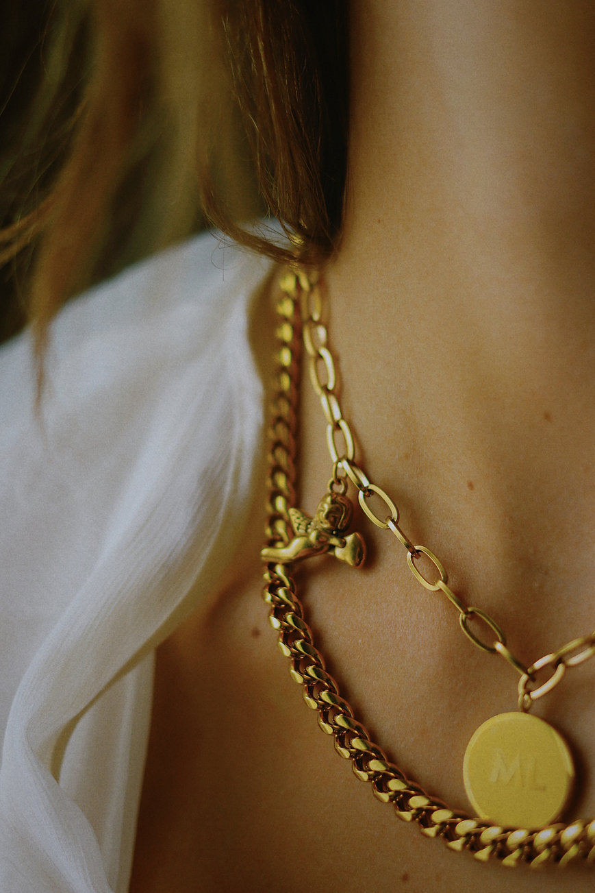 Margaux Lee - Travellers Charm Necklace in Gold