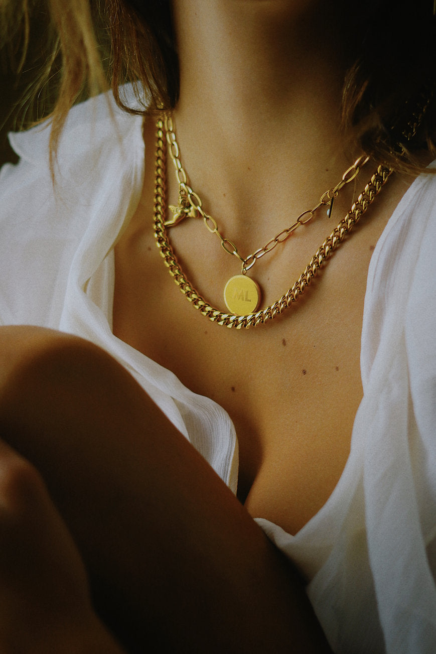 Margaux Lee - Travellers Charm Necklace in Gold