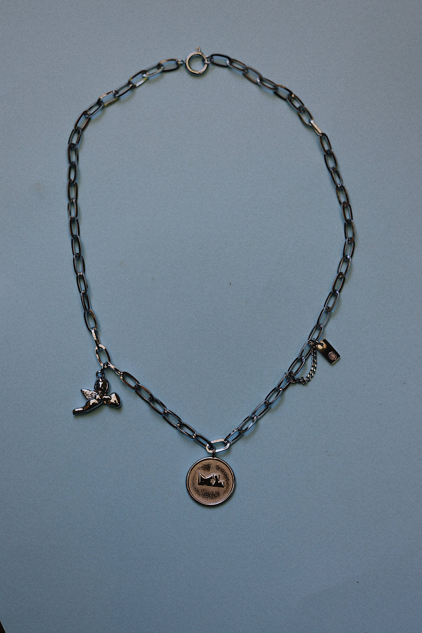 Margaux Lee - Travellers Charm Necklace in Silver