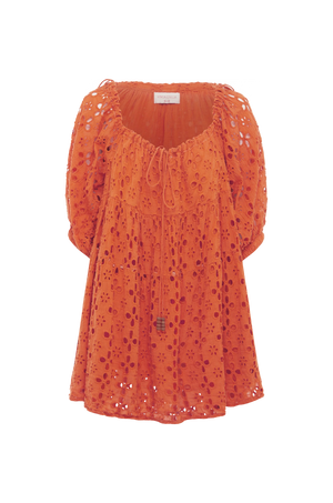 Kinga Csilla - Medina Broderie Anglaise Liberty Mini Dress