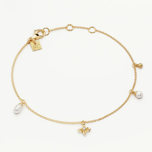 By Charlotte - Live in Peace Bracelet in Gold