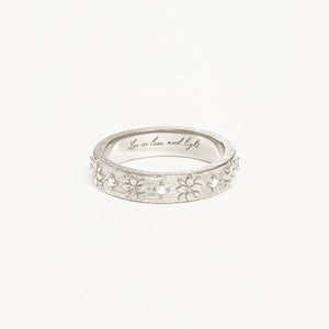By Charlotte - Live in Grace Ring In Silver
