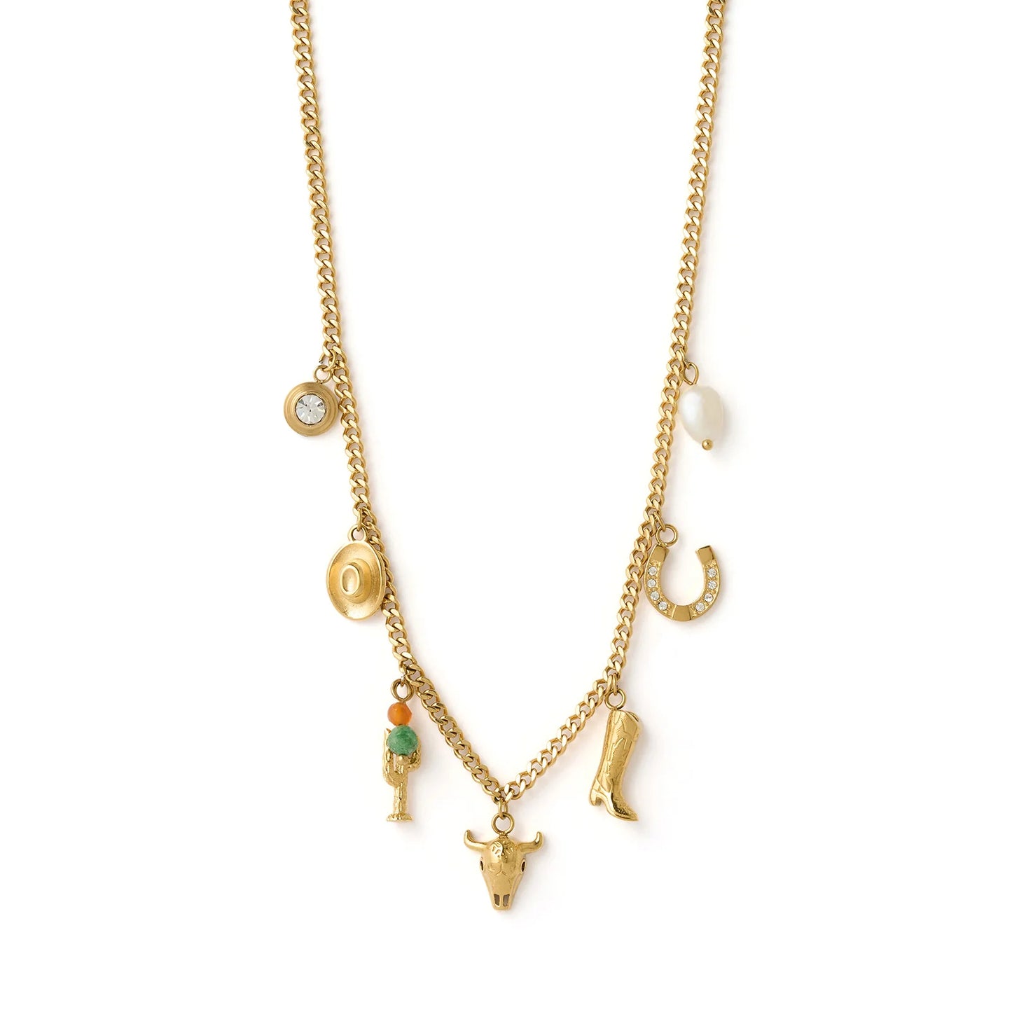 Arms of Eve - Rodeo Charm Necklace in Gold