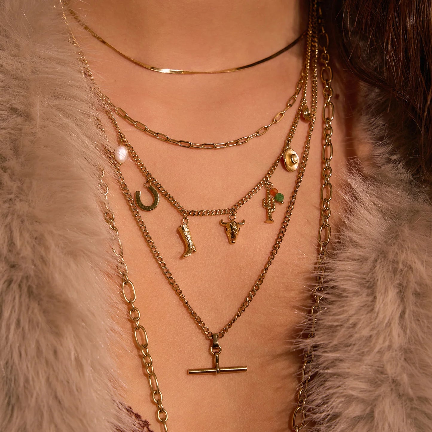 Arms of Eve - Rodeo Charm Necklace in Gold