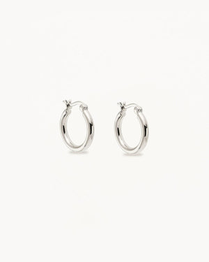 By Charlotte - Small Sunrise Hoops in Silver