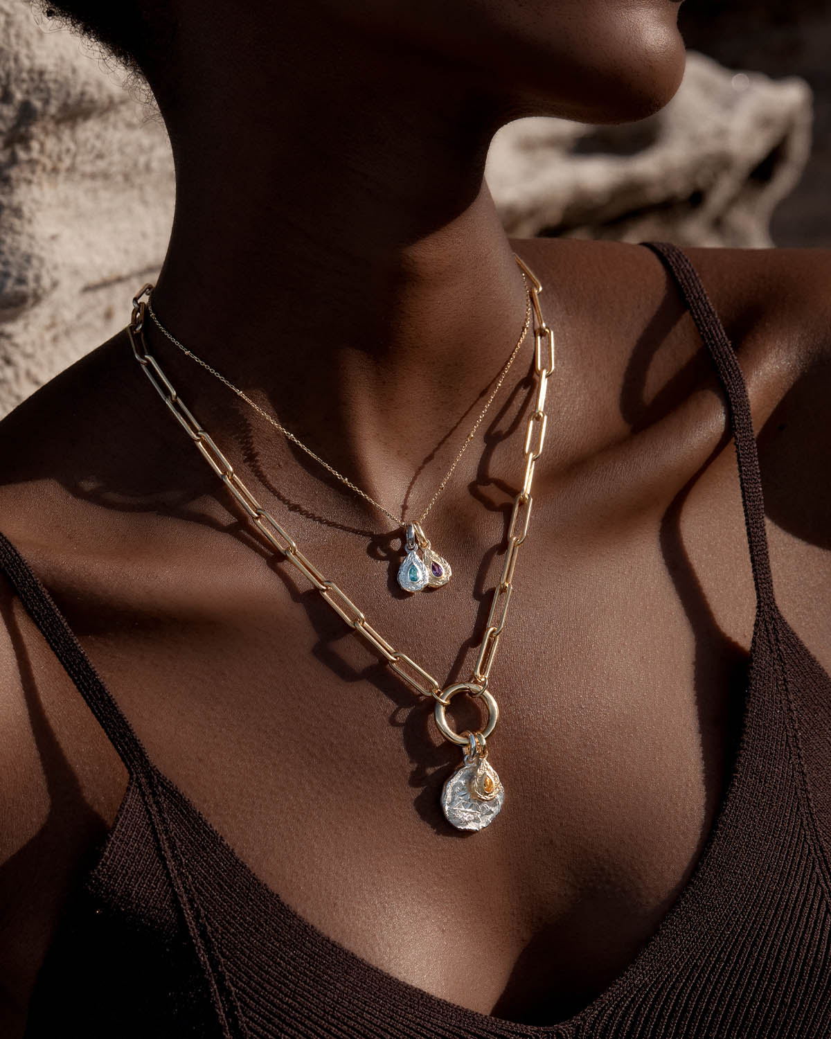 By Charlotte  - With Love Annex Link Necklace in Gold