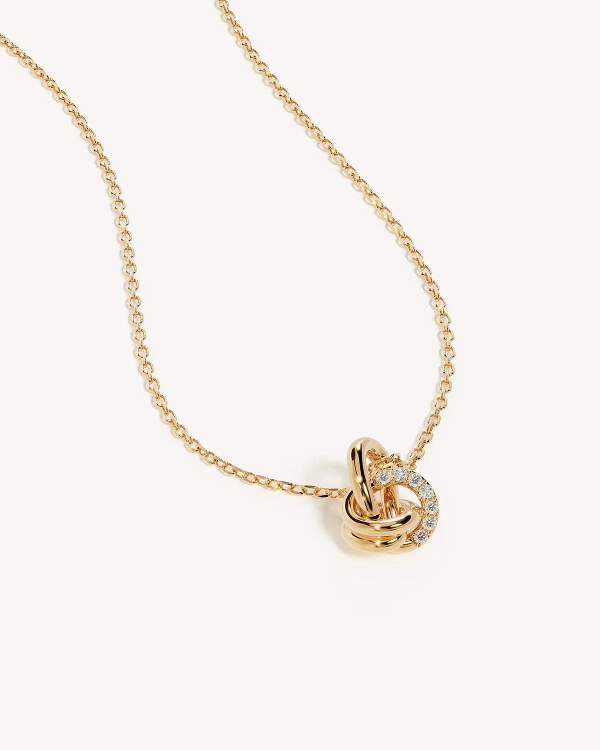 By Charlotte - Endless Knot Lab Grown Diamond Necklace