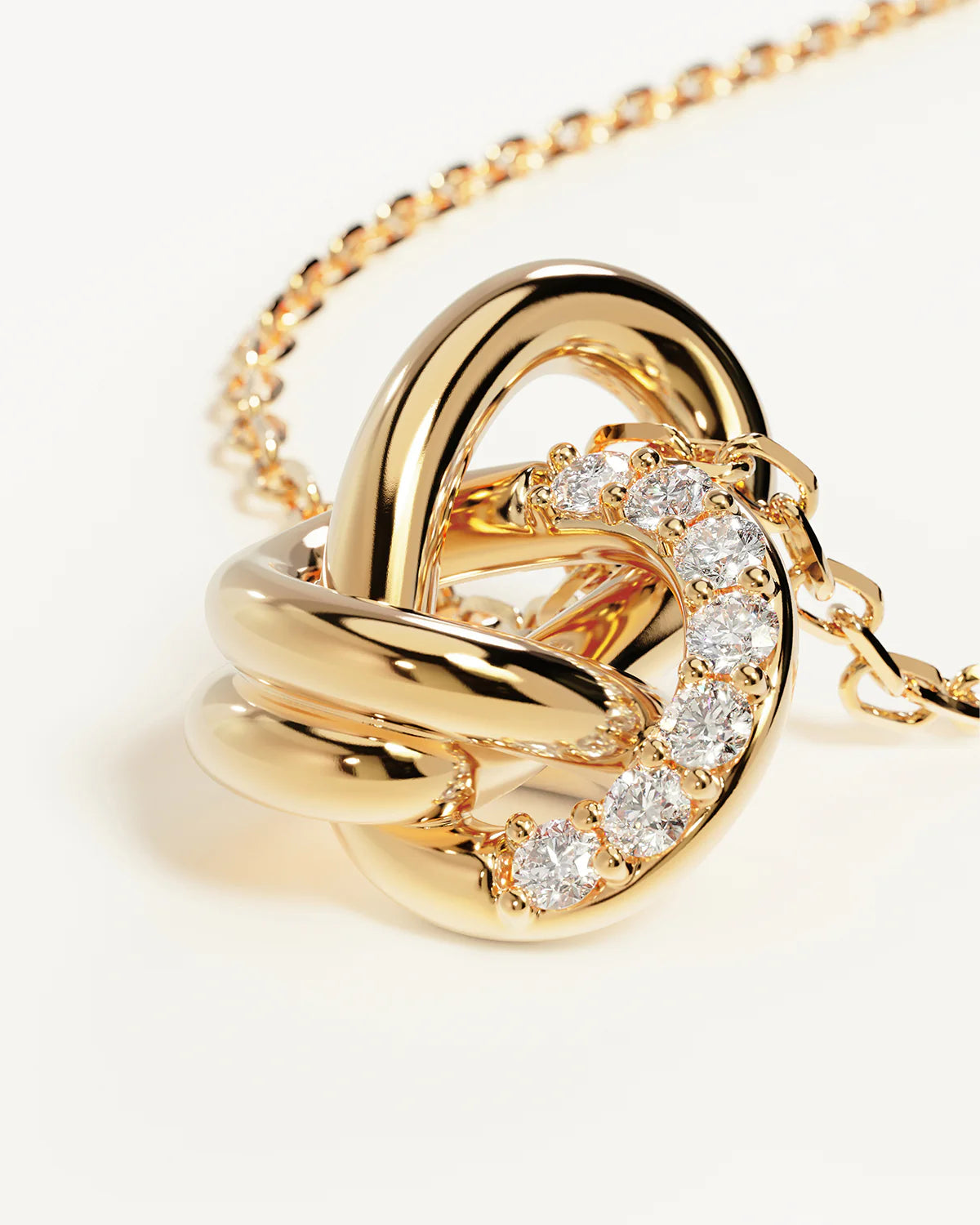 By Charlotte - Endless Knot Lab Grown Diamond Necklace