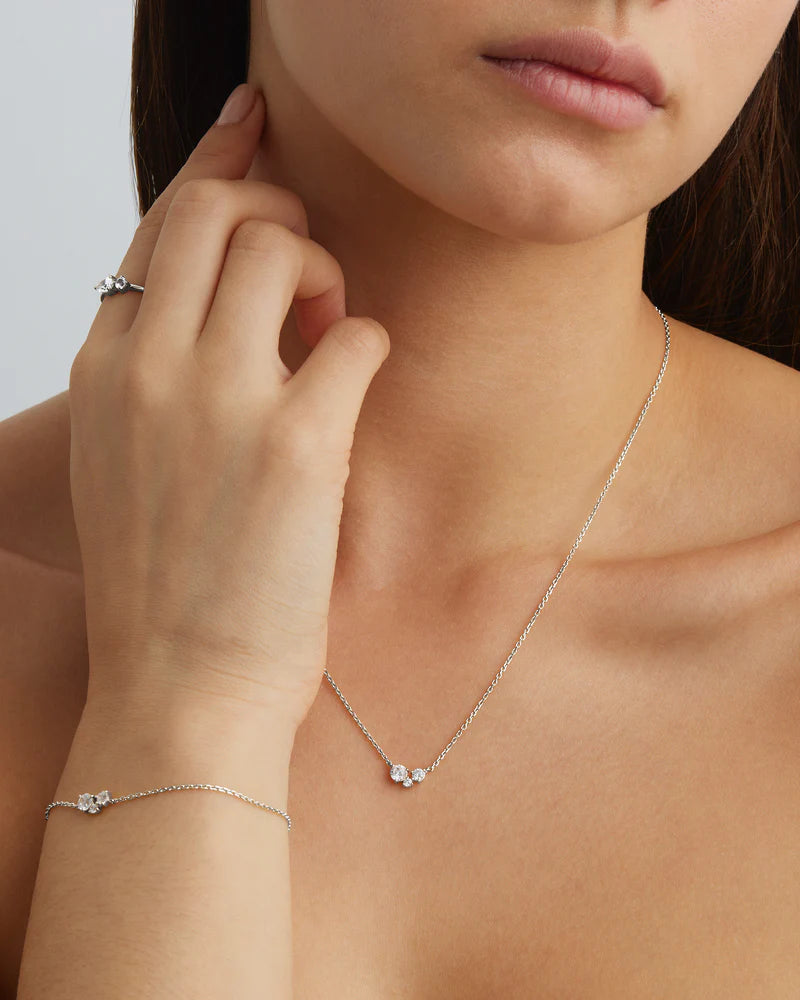 By Charlotte - Whispers of Love Necklace in Silver