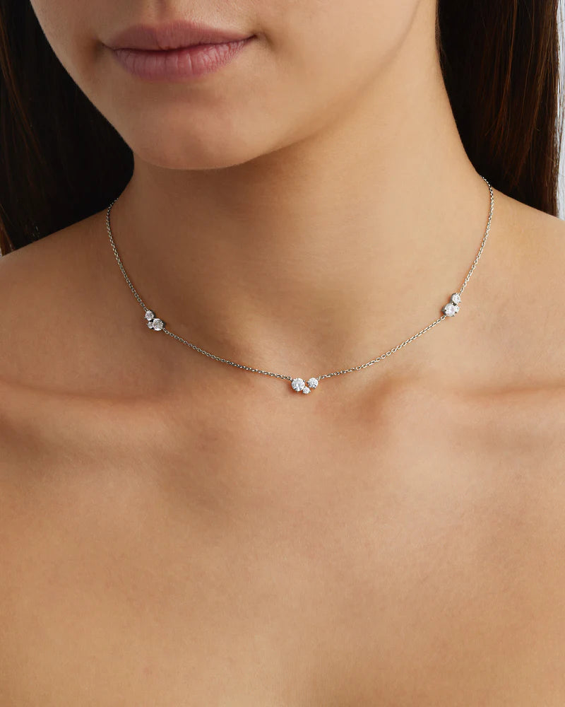 By Charlotte - Whispers of Love Choker in Silver