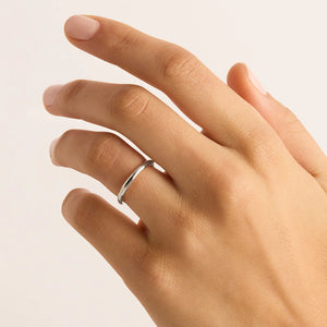 By Charlotte - Lover Thin Ring in Silver