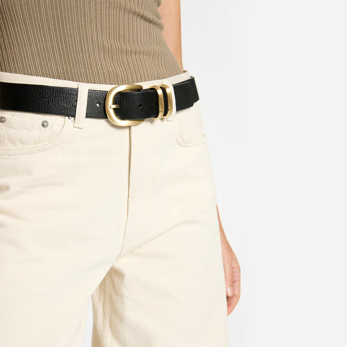 Status Anxiety - Let it Be Belt in Black/ Gold