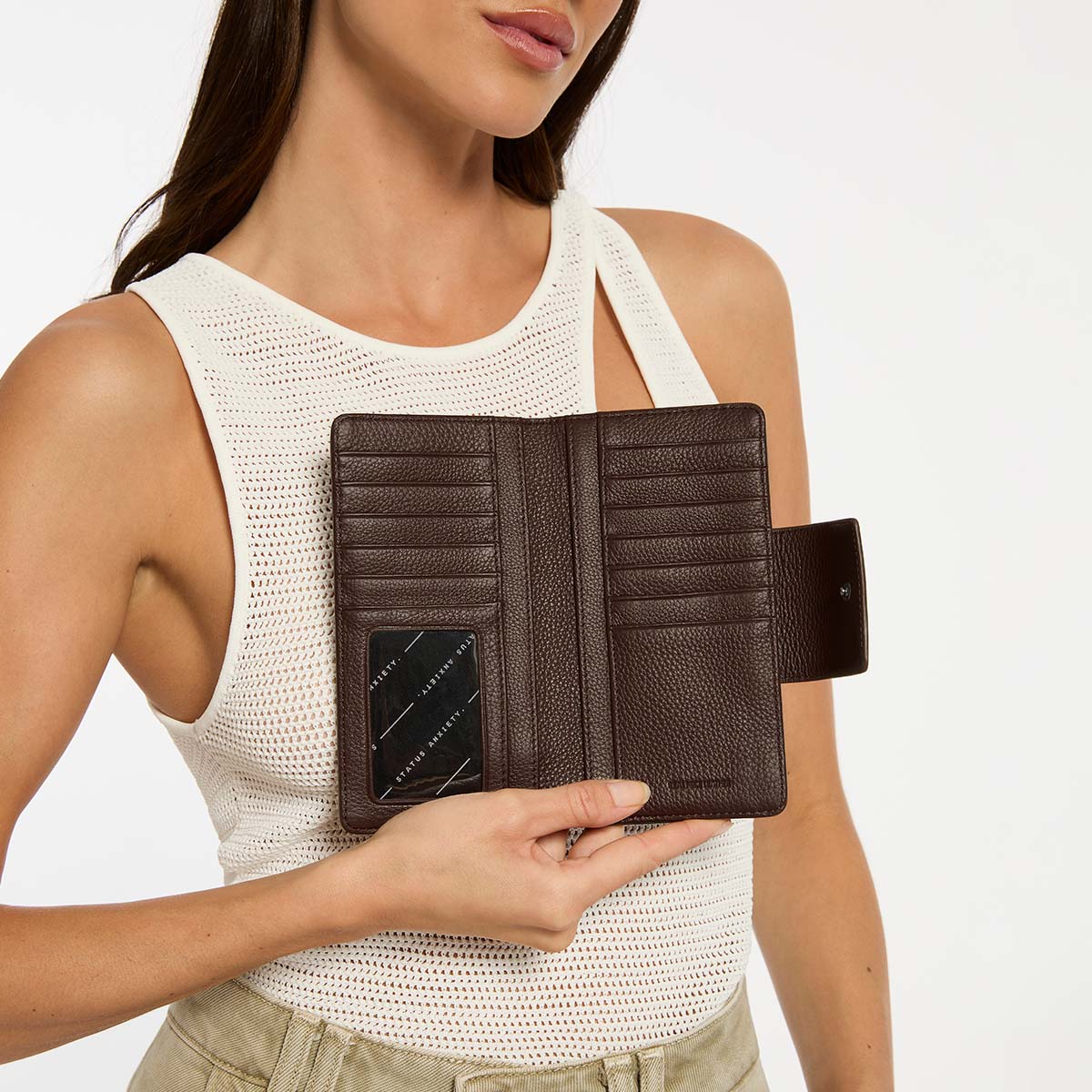 Status Anxiety - Ruins Wallet in Cocoa