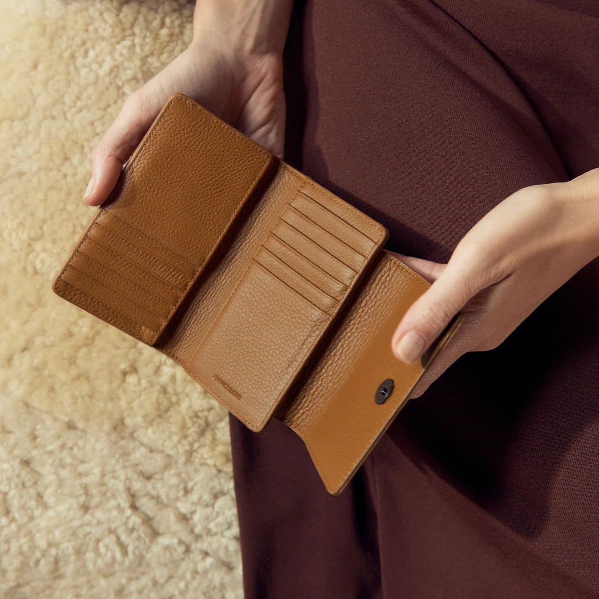 Status Anxiety - Visions Wallet in Camel