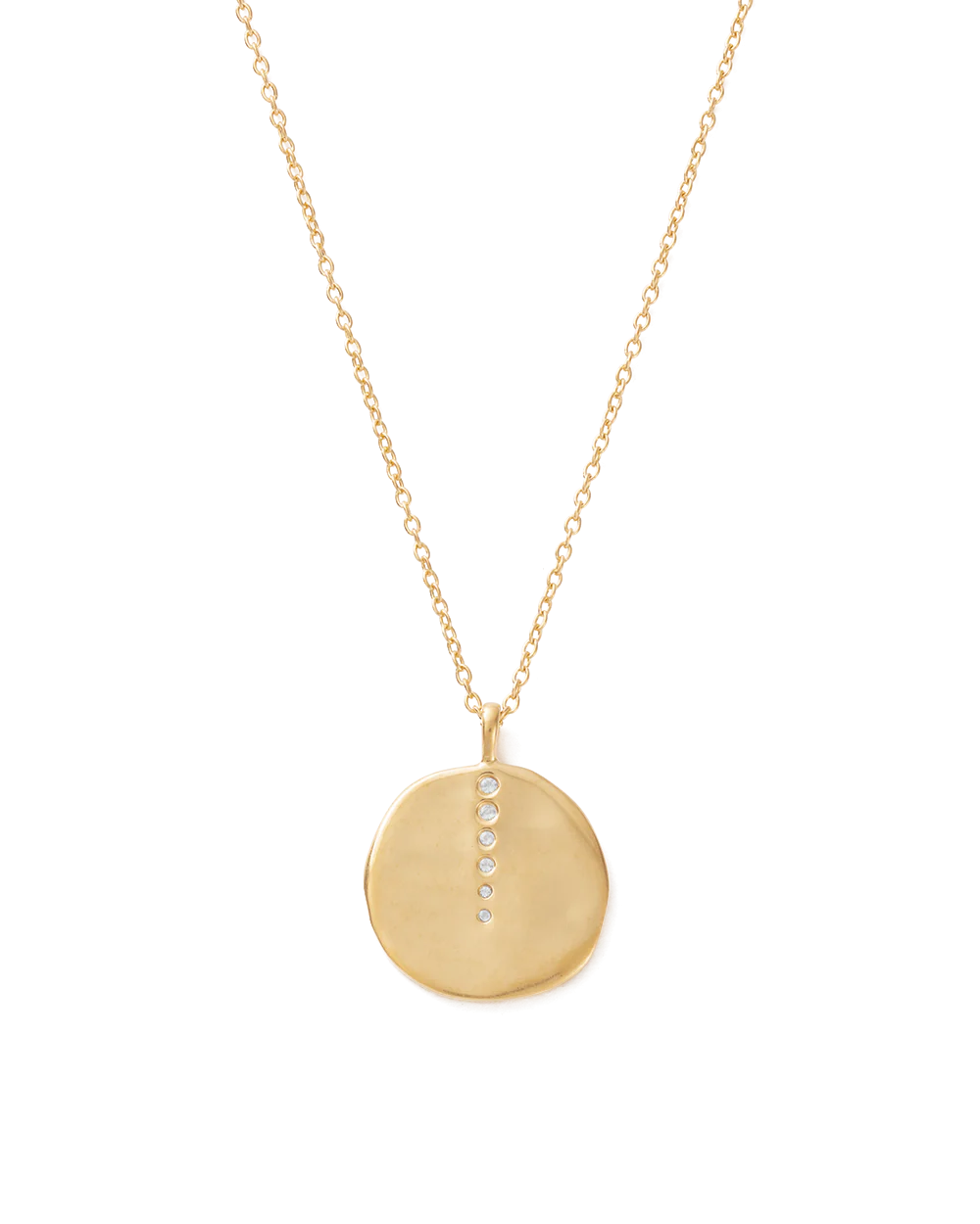 Kirstin Ash - Sun Lines Coin Necklace in Gold