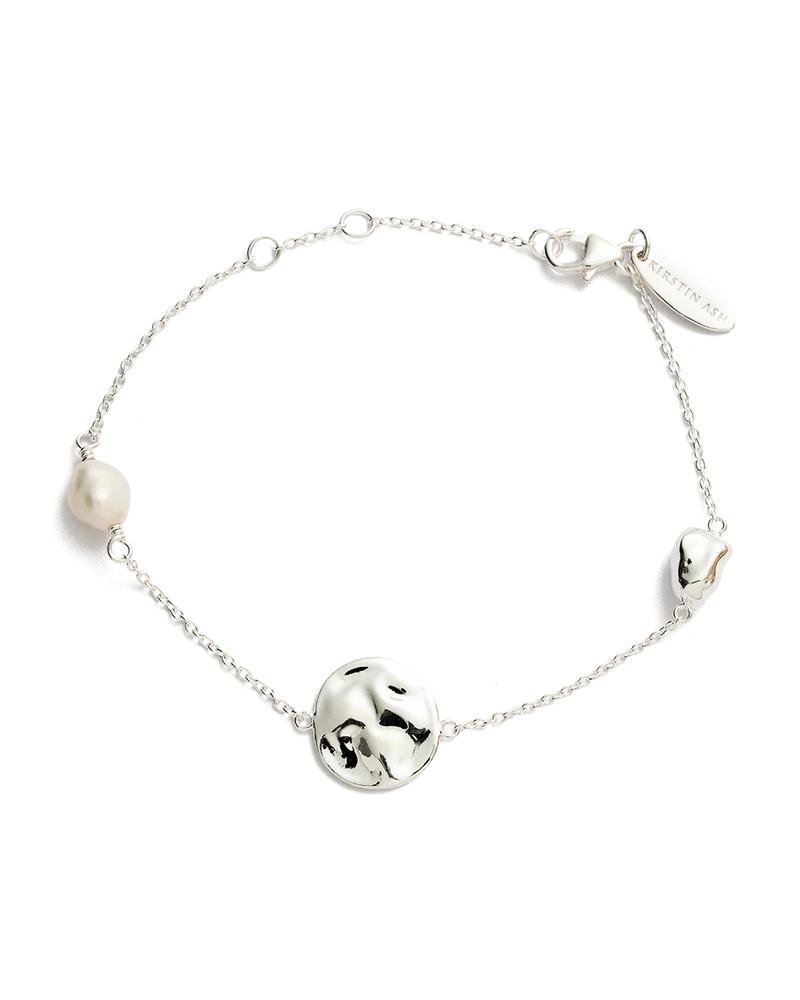 Kirstin Ash - Tidal Pearl Bracelet in Silver