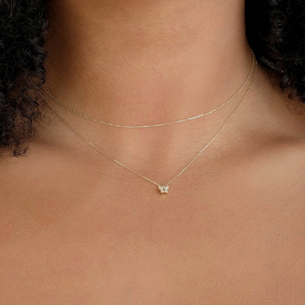 By Charlotte - 14k Gold Fly With Me Necklace