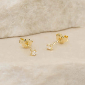 By Charlotte - Pure Light Stud Earrings in Gold
