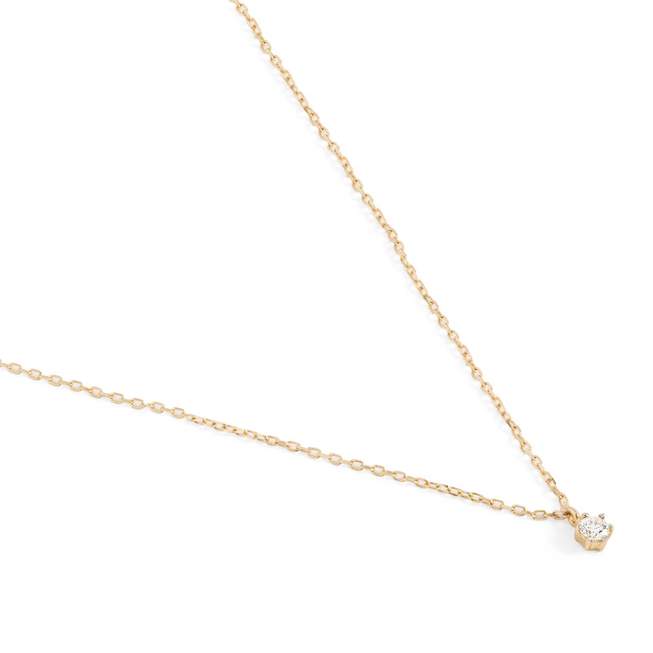 By Charlotte - 14k Gold Sweet Droplet Diamond Necklace