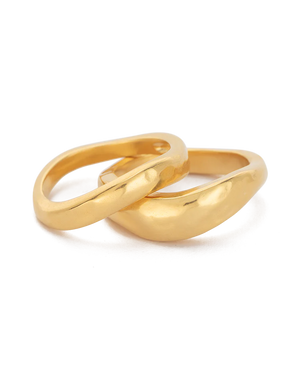Kirstin Ash - Essence Stacking Ring Set in Gold