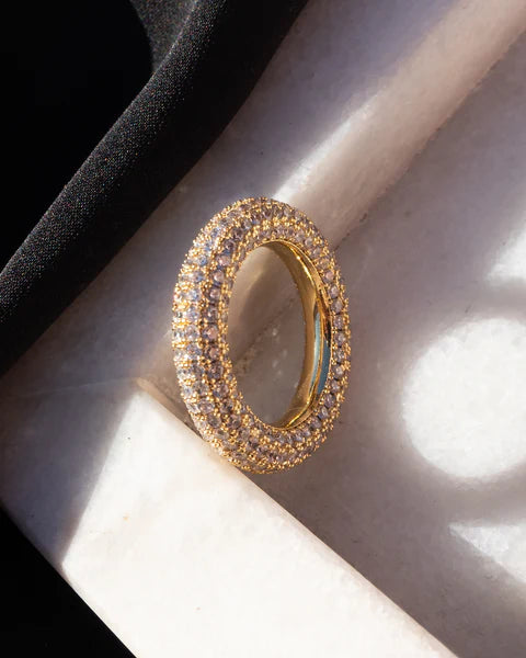 Luv Aj - Pave Amalfi Ring in Gold