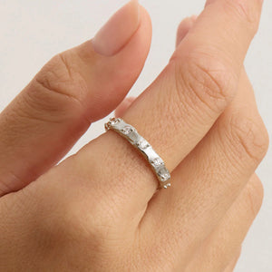 By Charlotte - Cosmic Crystal Ring In Silver
