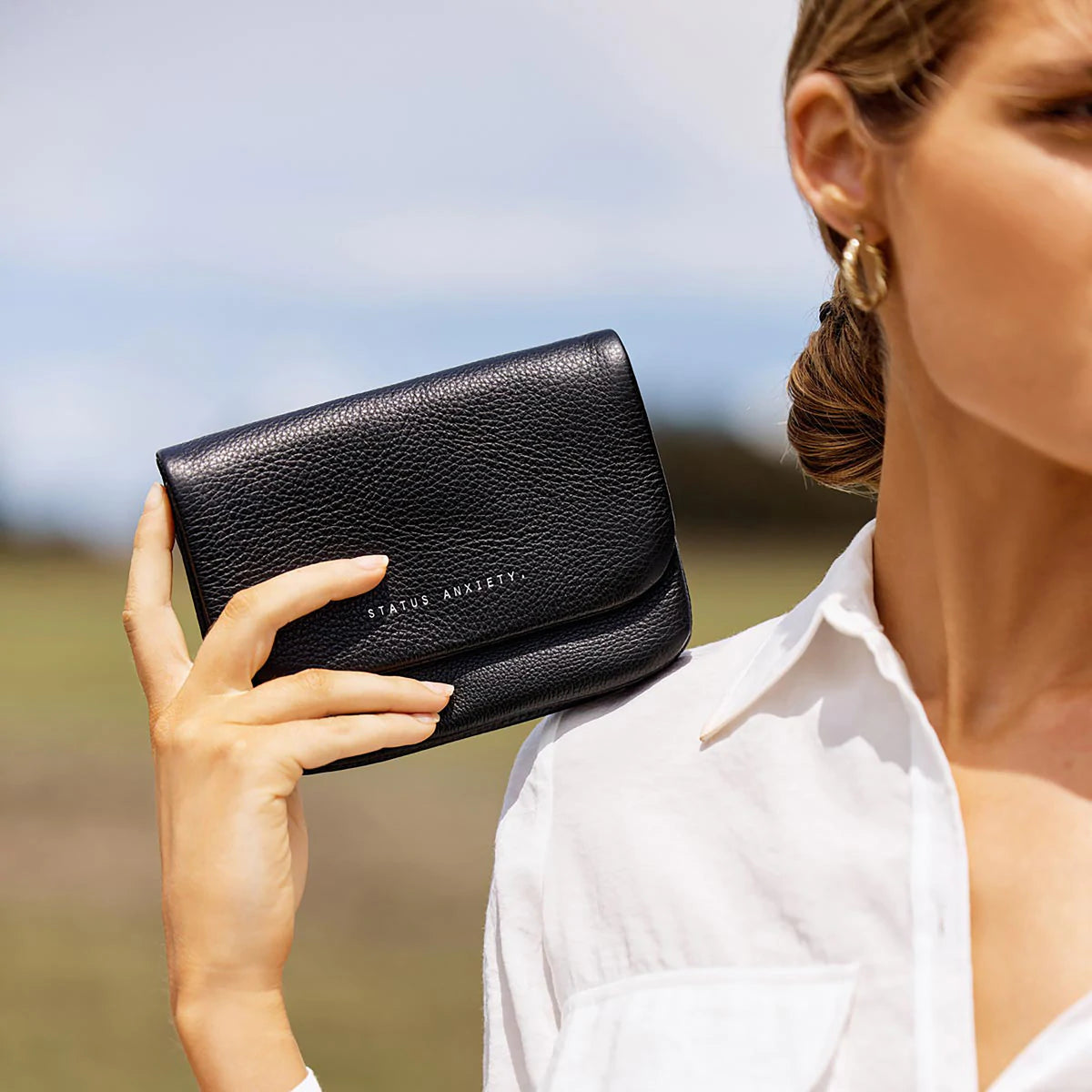 Status Anxiety - Impermanent Wallet in Black