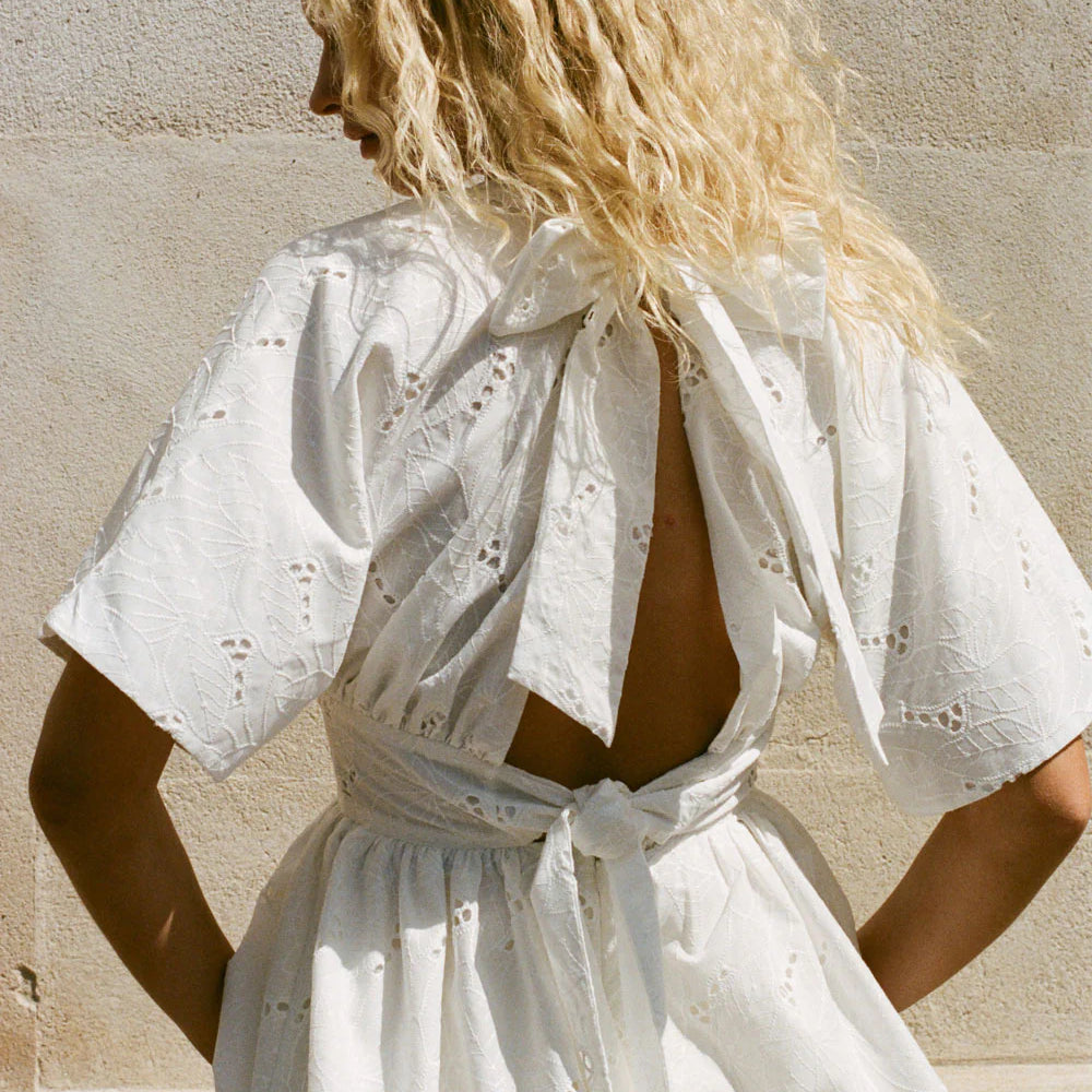 Faithfull The Brand - Vilde Top Birgitta Broderie Anglaise White