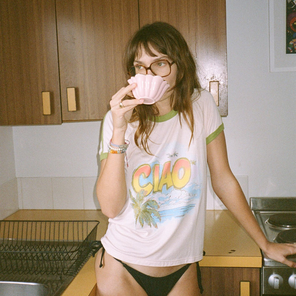 Ciao Ciao Vacation - Island Ringer Tee