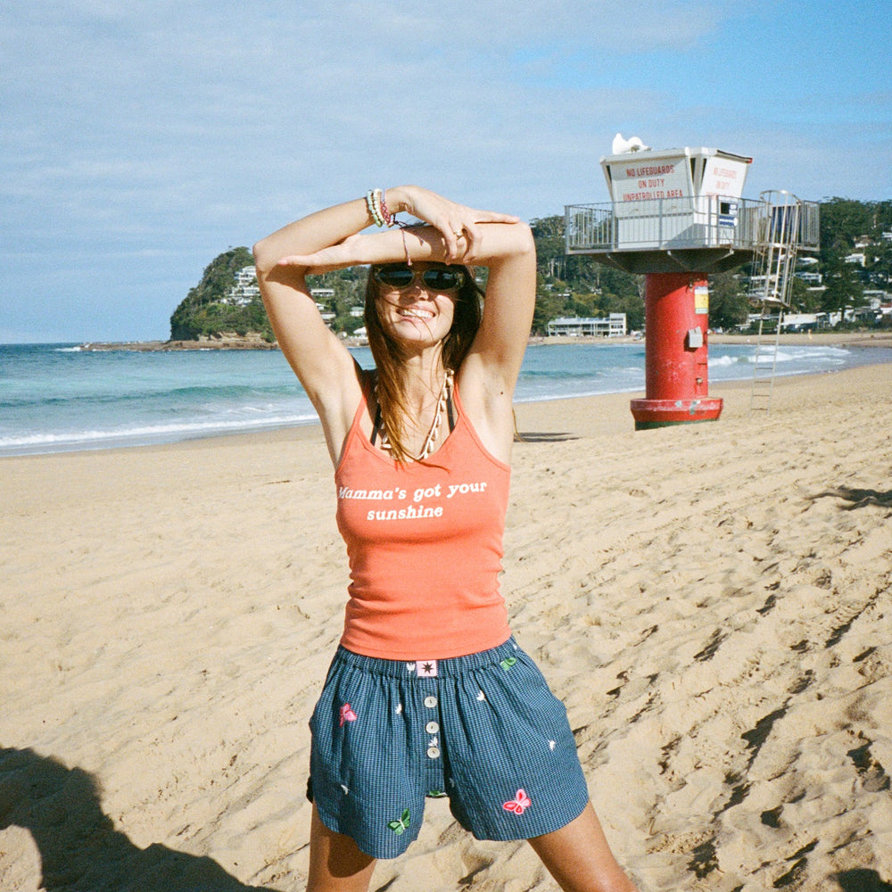 Ciao Ciao Vacation - Butterfly Gingham Chica Boxer Short