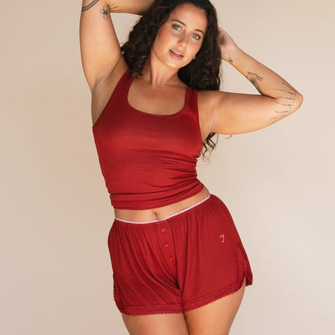 Jaymes - Comfort Tank in Cherry