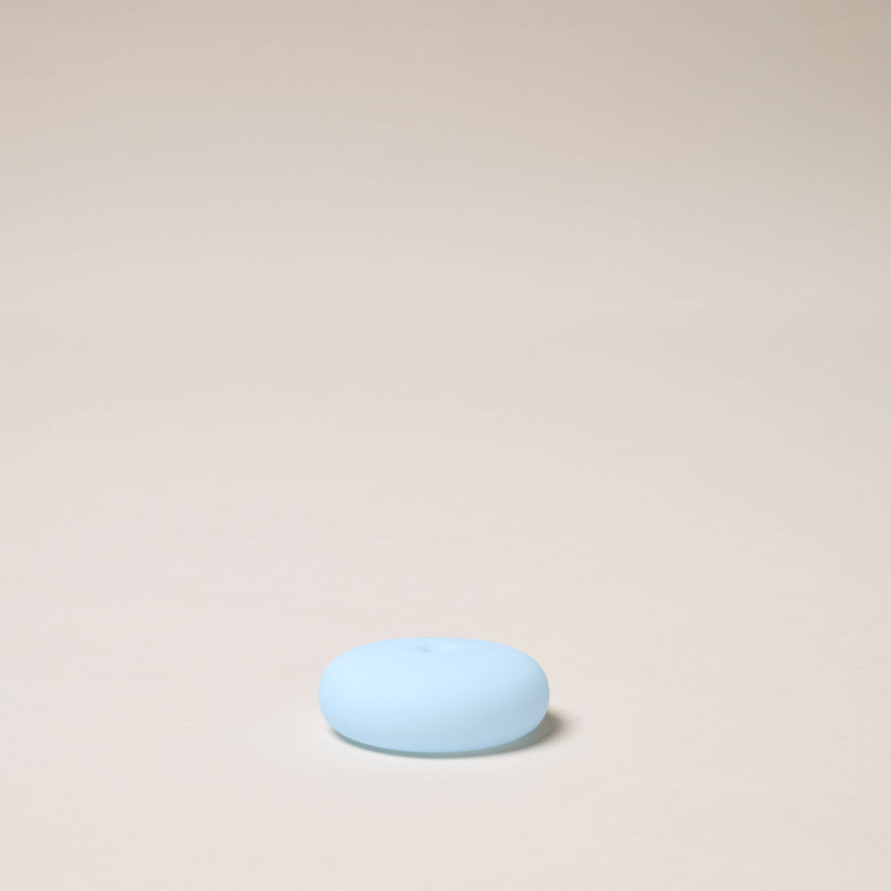 Frosted Glass Holder Small in Blue