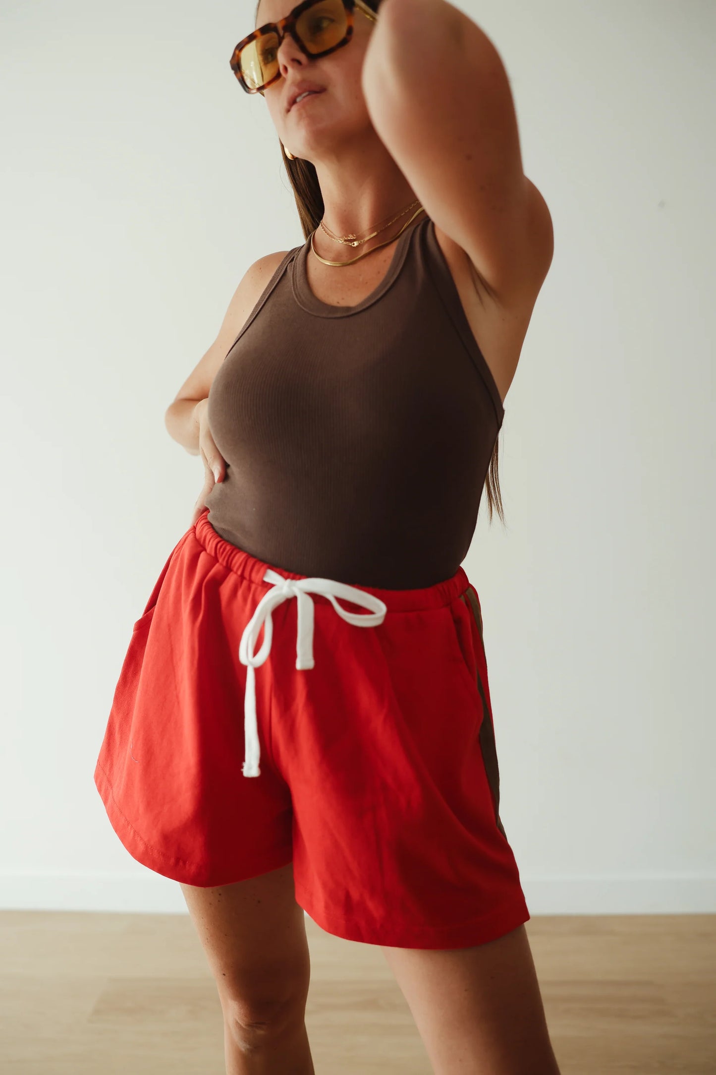 By Billie - Rib Tank in Walnut Brown