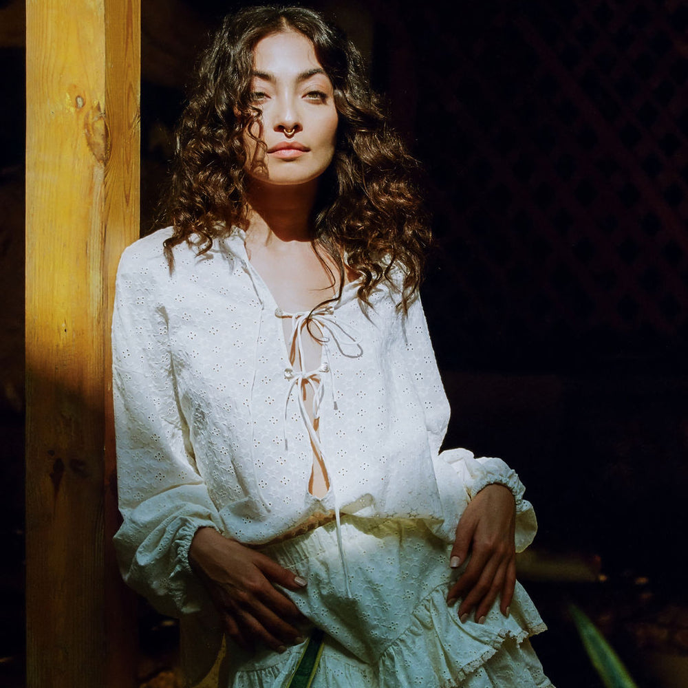 Kinga Csilla - Kaya Anglaise Alba Blouse