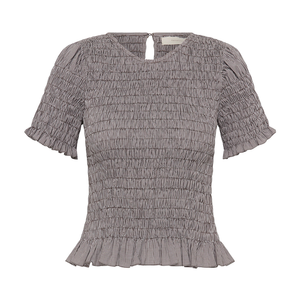 
                      
                        Faithfull The Brand - Edda Top in Hanne Gingham Espresso
                      
                    