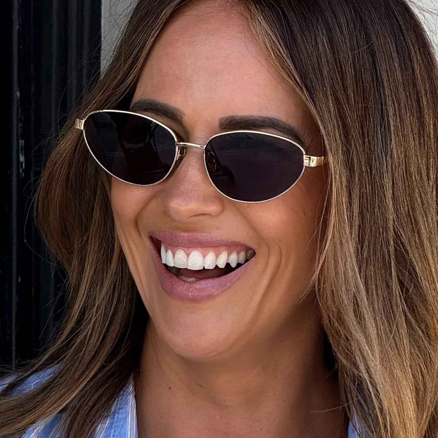 180EYEWEAR- Zephyr in Gold + Black Lens