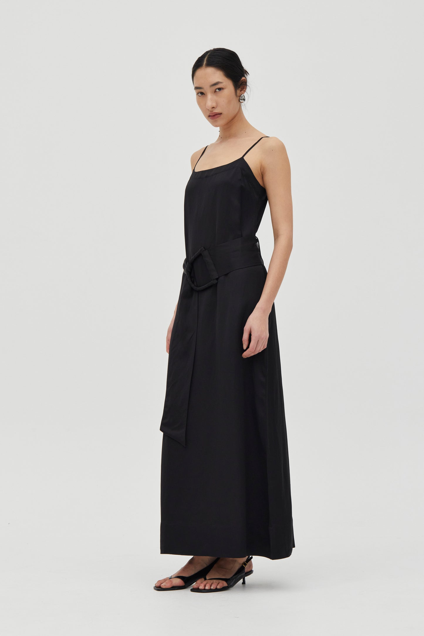 Third Form - Elysian Belted Maxi Dress in Black