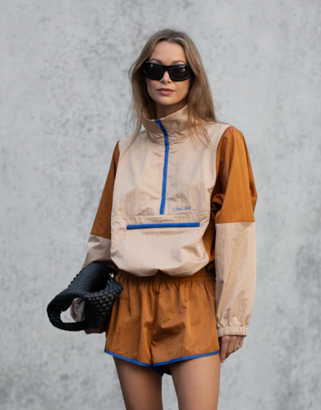 Luna Lane - Courtside Anorak in Rust