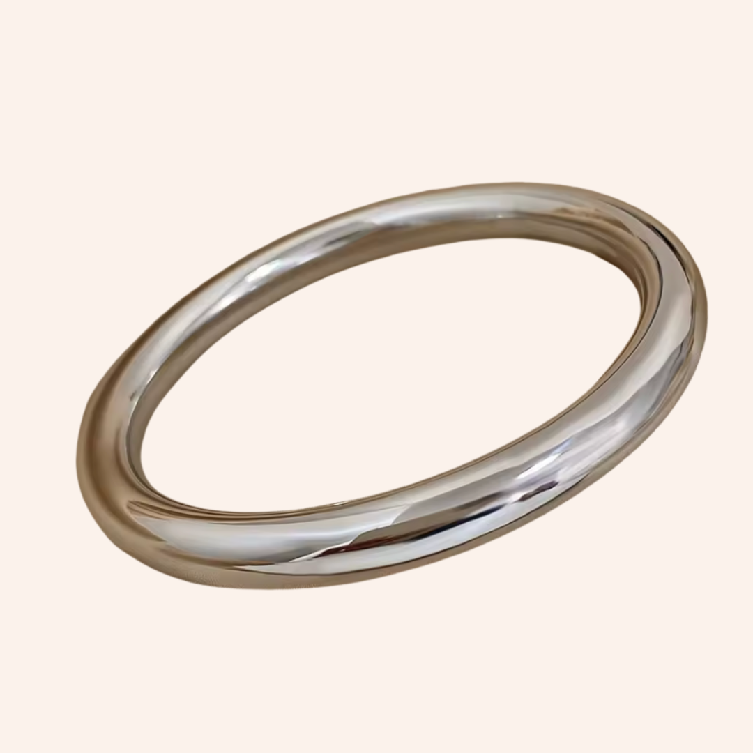 We Are Emte - Classic Thick Bangle in Stainless Steel