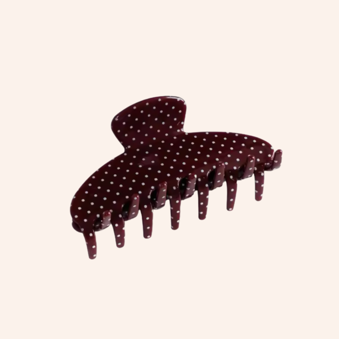 We Are Emte- Polka Hair Clip in Cherry